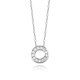 Stříbrný náhrdelník s kroužkem 10 mm