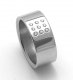 Ocelový snubní prsten RZ08001