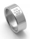 Ocelový snubní prsten RZ08002
