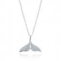 Stříbrný náhrdelník s motivem velryby