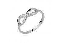 Stříbrný prsten Infinity s čirými zirkony