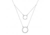 Stříbrný náhrdelník s kruhy