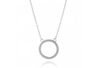Stříbrný náhrdelník kruh