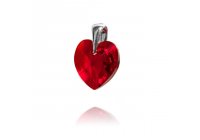 Přívěsek Swarovski CRYSTALLIZED™ srdce 14 mm červená