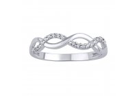 Stříbrný prsten s vlnovkami