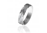 Stříbrný snubní prsten FLASH