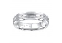 Stříbrný snubní prsten AVERY