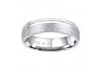 Stříbrný snubní prsten AMORA