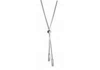 Jemný stříbrný náhrdelník s kuličkou a tyčkami