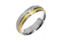 Ocelový snubní prsten RRC0365