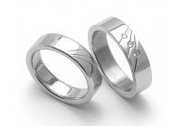 Ocelové snubní prsteny SRZ5011