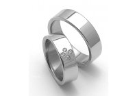 Ocelové snubní prsteny SRZ6054