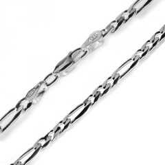 Stříbrný náhrdelník figaro 45 cm