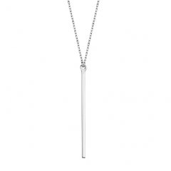 Stříbrný náhrdelník - tyčka na řetízku