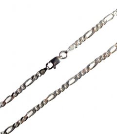 Stříbrný náhrdelník figaro 3 mm/80 cm