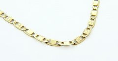 Zlatý náhrdelník s ploškami 42 cm