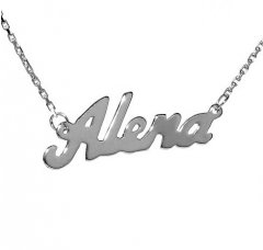Stříbrný řetízek se jménem Alena