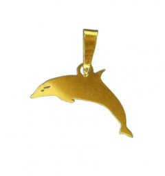Zlatý přívěsek Delfín