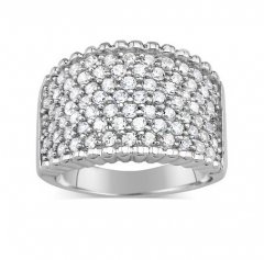 Luxusní stříbrný prsten micro zirkonia