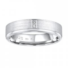 Stříbrný snubní prsten MADEIRA se zirkony