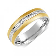 Ocelový snubní prsten RRC191