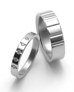 Ocelové snubní prsteny SRZ6009