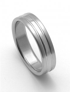 Ocelový snubní prsten RZ06248