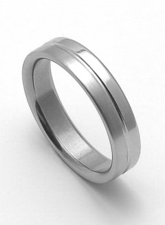 Ocelový snubní prsten RZ85118