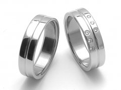 Ocelové snubní prsteny SRZ6118