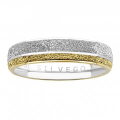 Stříbrný snubní prsten FLERS