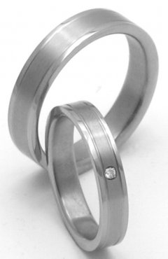 Titanové snubní prsteny STT0900 - pár