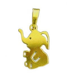 Zlatý přívěsek - veselý slon