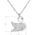 Stříbrný náhrdelník s labutí