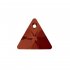 Stříbrné náušnice Swarovski Triangle 12 mm červené