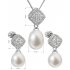 Luxusní stříbrná perlová souprava 