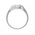 Decentní stříbrný prsten se zirkonem 7 mm