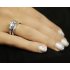Dvojitý luxusní stříbrný prsten se zirkony Swarovski 