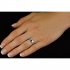 Stříbrný prsten VALERIA s přírodním safírem