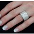 Luxusní stříbrný prsten micro zirkonia