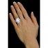 Stříbrný prsten s měsíčním kamenem a zirkony