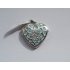 Luxusní stříbrný medailon srdce 25 x 25 mm