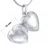 Stříbrný otvírací medailon srdce s rytinou 16 mm