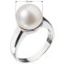 Stříbrný prsten s přírodní perlou