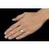 Stříbrný snubní prsten POESIA