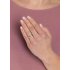 Stříbrný snubní prsten GLOWIE s růžovým zlacením a zirkony