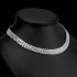 Luxusní atypický stříbrný náhrdelník 12 mm