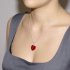 Přívěsek Swarovski CRYSTALLIZED™ srdce 18 mm červená